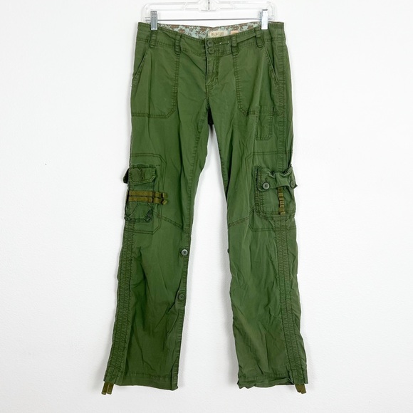 Old Navy Pants - Y2K Old Navy Low Rise Cargo Pants Green Size 6
